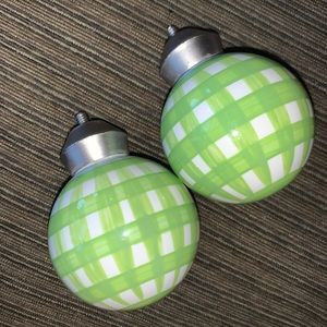 Pottery Barn Curtain Green Plaid Fineals